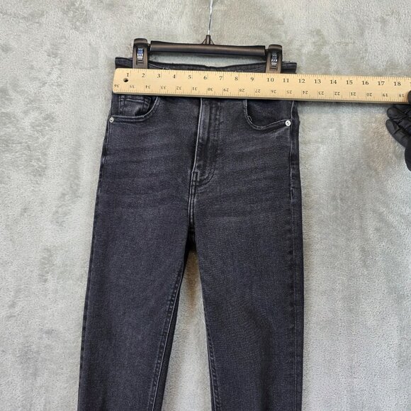 Zara Jeans Womens Size 2 Charcoal Gray Skinny High Rise Join Life Stretch Denim - Picture 2 of 10